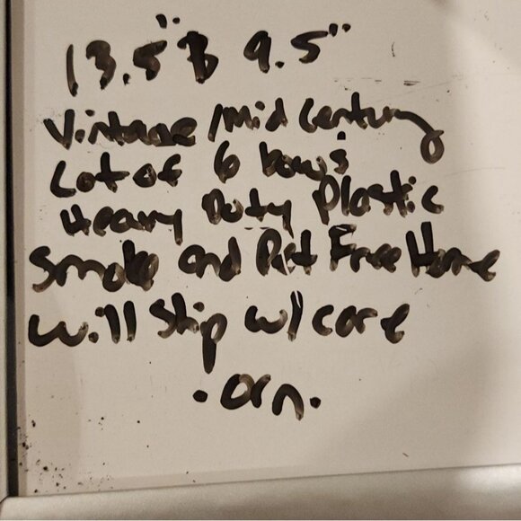 Vintsge Mcm Set Of 6 Glitter Christmas Bows In Red Green 1960s - Picture 7 of 7